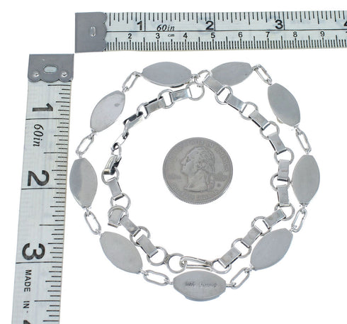 Genuine Sterling Silver Navajo Link Necklace AX127534