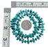 Native American Turquoise Sterling Silver Bead Necklace AX127606