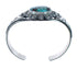 Native American Genuine Sterling Silver Turquoise Cuff Bracelet AX127665