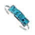 Sterling Silver Navajo Indian Turquoise Cuff Bracelet AX127666