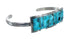 Sterling Silver Navajo Indian Turquoise Cuff Bracelet AX127666