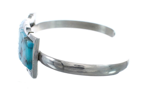 Sterling Silver Navajo Indian Turquoise Cuff Bracelet AX127666