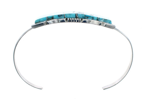 Sterling Silver Navajo Indian Turquoise Cuff Bracelet AX127666