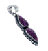 Authentic Navajo Purple Oyster Shell Sterling Silver Pendant JX127735