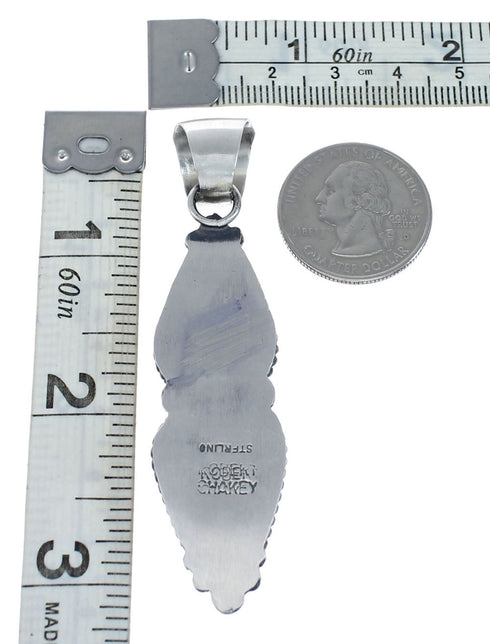 Authentic Navajo Purple Oyster Shell Sterling Silver Pendant JX127736