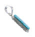Turquoise Inlay Navajo Authentic Sterling Silver Pendant JX127740
