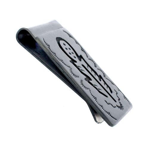 Native American Genuine Sterling Silver Feather Money Clip JX127765