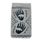 Native American Genuine Sterling Silver Bear Paw Money Clip JX127777