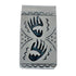 Native American Genuine Sterling Silver Bear Paw Money Clip JX127777