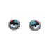 Zuni Sunface Sterling Silver Multicolor Post Stud Earrings JX127915