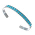 Zuni Turquoise Authentic Sterling Silver Jewelry Cuff Bracelet AX127695