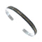 Navajo Authentic Sterling Silver 14 Karat Gold Cuff Bracelet AX127688