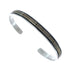 Navajo Authentic Sterling Silver 14 Karat Gold Cuff Bracelet AX127688