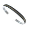 Navajo Authentic Sterling Silver 14 Karat Gold Cuff Bracelet AX127689