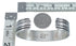 Native American Navajo Sterling Silver And 14 Karat Gold Cuff Bracelet AX127676