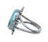 Native American Turquoise Sterling Silver Navajo Ring Size 8 AX127898