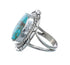 Native American Turquoise Sterling Silver Navajo Ring Size 5-3/4 AX127905