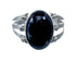 Sterling Silver And Onyx Navajo Ring Size 8 AX127851