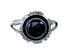 Onyx Sterling Silver Native American Ring Size 9 AX127875