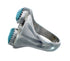 Turquoise Zuni Genuine Sterling Silver Ring Size 11-1/2 AX127805