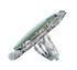 Native American Sterling Silver Turquoise Hand Crafted Ring Size 8 AX127845