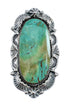 Native American Sterling Silver Turquoise Hand Crafted Ring Size 7-1/2 AX127847