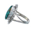Native American Turquoise Sterling Silver Navajo Ring Size 8-3/4 AX127876