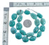 Native American Sterling Silver Turquoise Bead Necklace AX128004