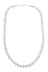 Mother of Pearl Sterling Silver Native American Bead Necklace AX128029