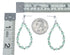 Sterling Silver Jade Bead Post Dangle Earrings AX128086