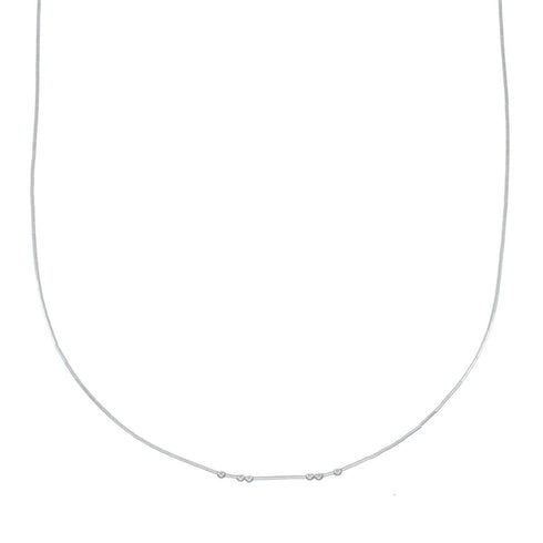 Liquid Sterling Silver Bead Necklace AX128089