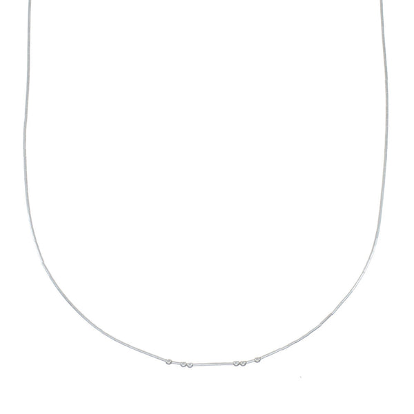 Liquid Sterling Silver Bead Necklace AX128089