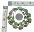 Native American Turquoise Bead And Silver Necklace AX128093