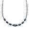 Navajo Hematite Sterling Silver Bead Necklace AX128072