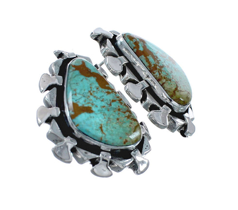 Native American Sterling Silver Turquoise Post Earrings AX128157