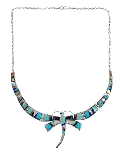 Native American Dragonfly Multicolor Link Necklace RS74392