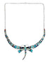 Native American Dragonfly Multicolor Link Necklace RS74392