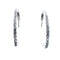 Genuine Sterling Silver Navajo Post Hoop Earrings AX128173