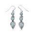 Sterling Silver Opal Navajo Hook Dangle Earrings AX128174