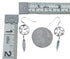 Navajo Sterling Silver Dream Catcher Feather Hook Dangle Earrings AX128171