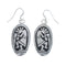 Sterling Silver Kokopelli Hook Dangle Earrings AX128172
