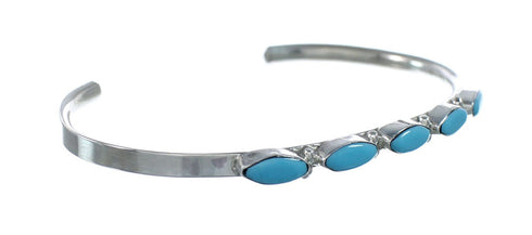 Sterling Silver Turquoise Zuni Cuff Bracelet JX130662