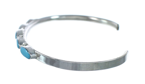 Sterling Silver Turquoise Zuni Cuff Bracelet JX130662