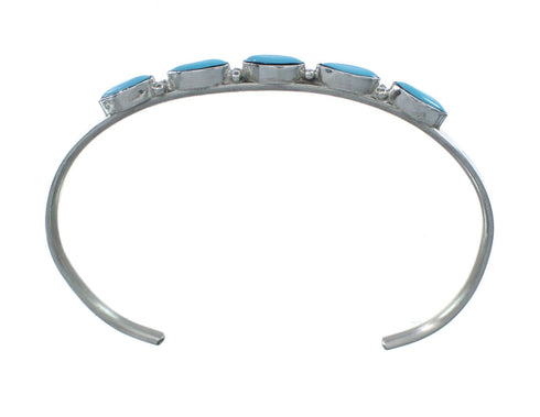 Sterling Silver Turquoise Zuni Cuff Bracelet JX130662