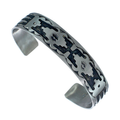Native American Navajo Sterling Silver Cuff Bracelet JX130671