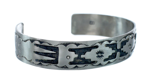 Native American Navajo Sterling Silver Cuff Bracelet JX130671
