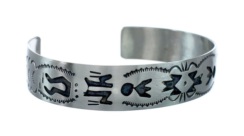 Native American Navajo Sterling Silver Cuff Bracelet JX130673