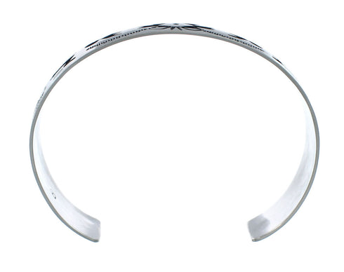Native American Navajo Sterling Silver Cuff Bracelet JX130673