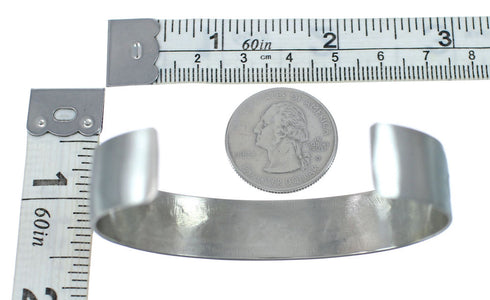 Native American Navajo Sterling Silver Water Wave Cuff Bracelet JX130674