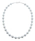 Mother of Pearl Sterling Silver Native American Bead Necklace AX128210
